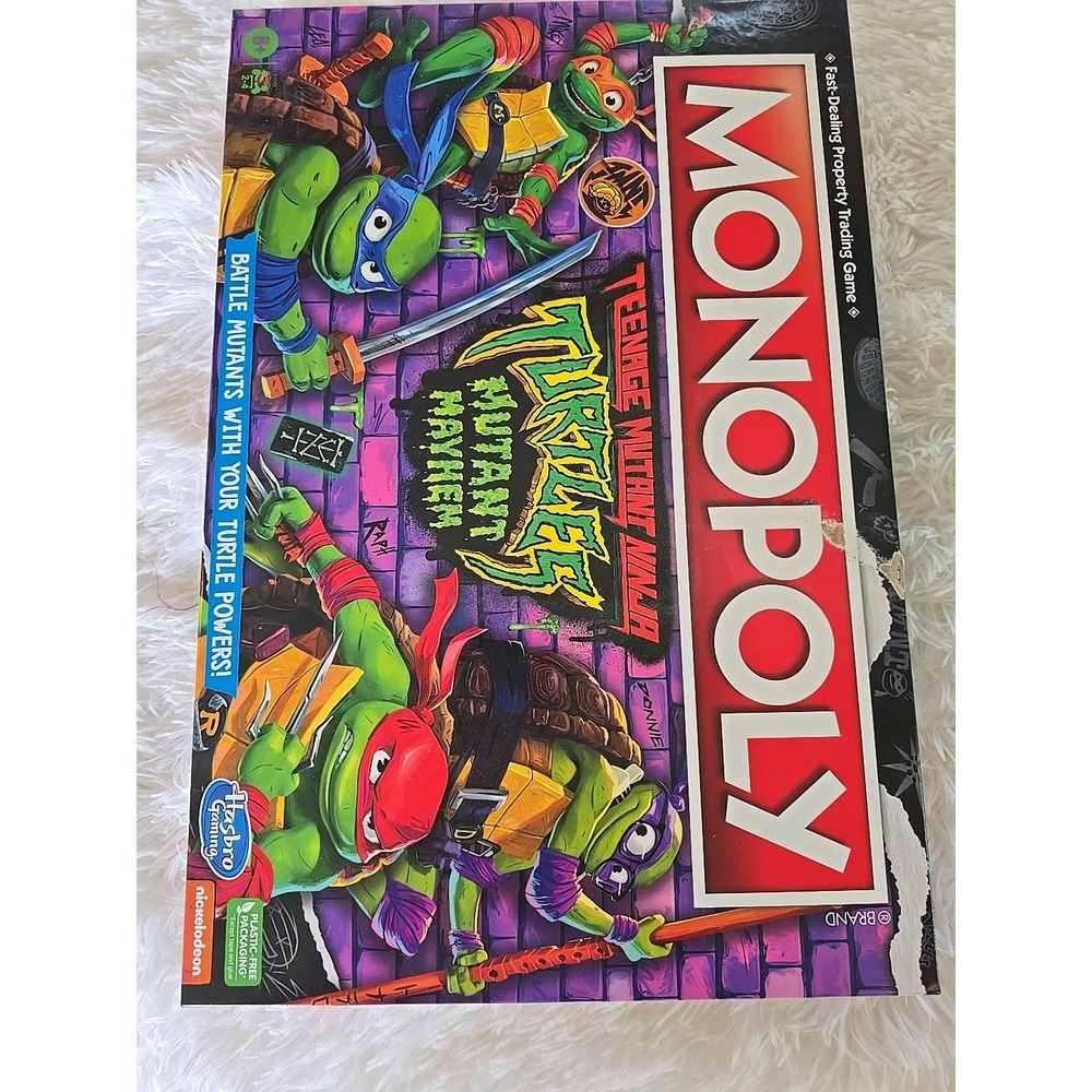 Teenage Mutant Ninja Turtles TMNT Monopoly: Mutant Mayhem Edition - Board Game